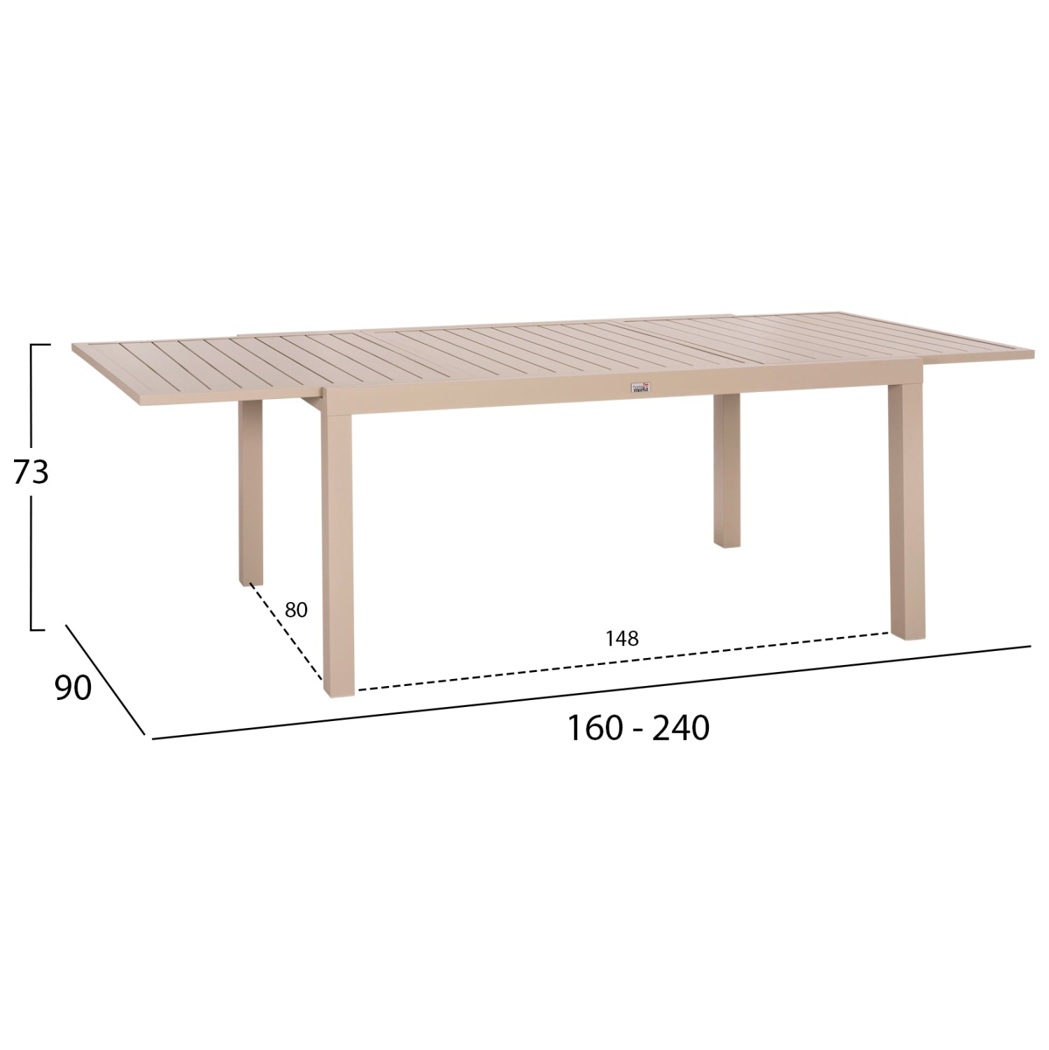 ΣΕΤ ΤΡΑΠΕΖΑΡΙΑΣ ΕΞ.ΧΩΡΟΥ 7ΤΜΧ KRUM HM21159 ΜΟΚΑ ΑΛΟΥΜΙΝΙΟ--P.E.RATTAN - Pakobazaar