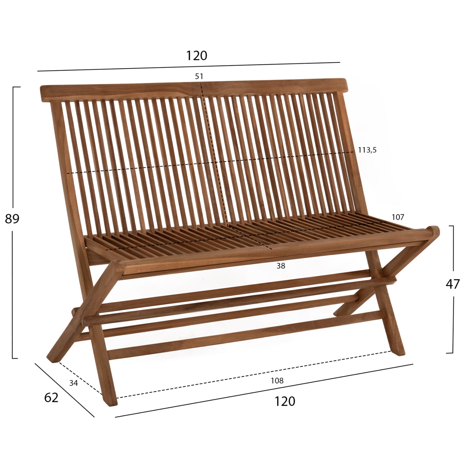 ΣΕΤ ΤΡΑΠΕΖΑΡΙΑΣ ΕΞΩΤ. ΧΩΡΟΥ 6ΤΜΧ KENDALL HM11954 ΜΑΣΙΦ ΞΥΛΟ TEAK ΦΥΣΙΚΟ - Pakobazaar