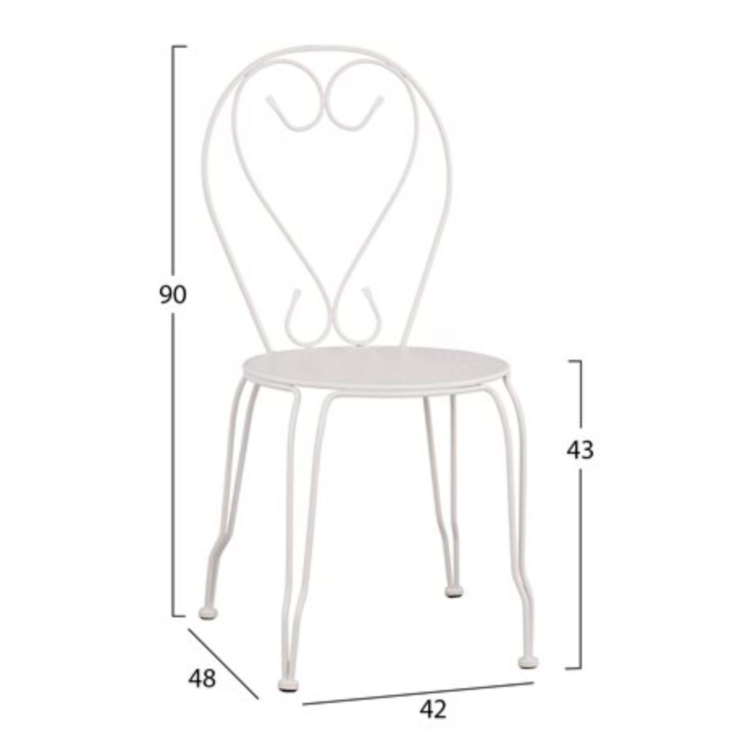 ΣΕΤ ΤΡΑΠΕΖΑΡΙΑΣ ΕΞΩΤΕΡΙΚΟΥ ΧΩΡΟΥ 3ΤΜΧ HM11875 ΜΕΤΑΛΛΙΚΟ ΛΕΥΚΟ - Pakobazaar