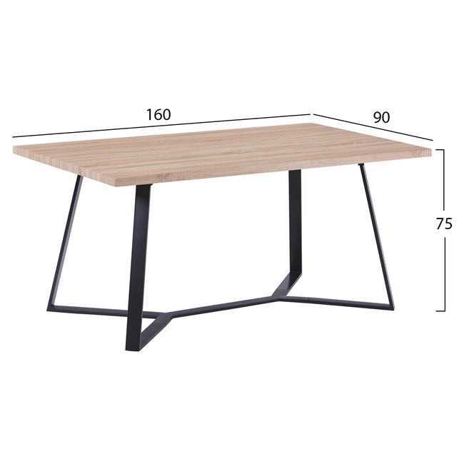 ΣΕΤ ΤΡΑΠΕΖΑΡΙΑΣ HM11182 5ΤΜΧ ΤΡΑΠΕΖΙ ALDWIN MDF & ΚΑΡΕΚΛΕΣ IVY ΚΥΠΑΡΙΣΣΙ ΒΕΛΟΥΔΟ - Pakobazaar