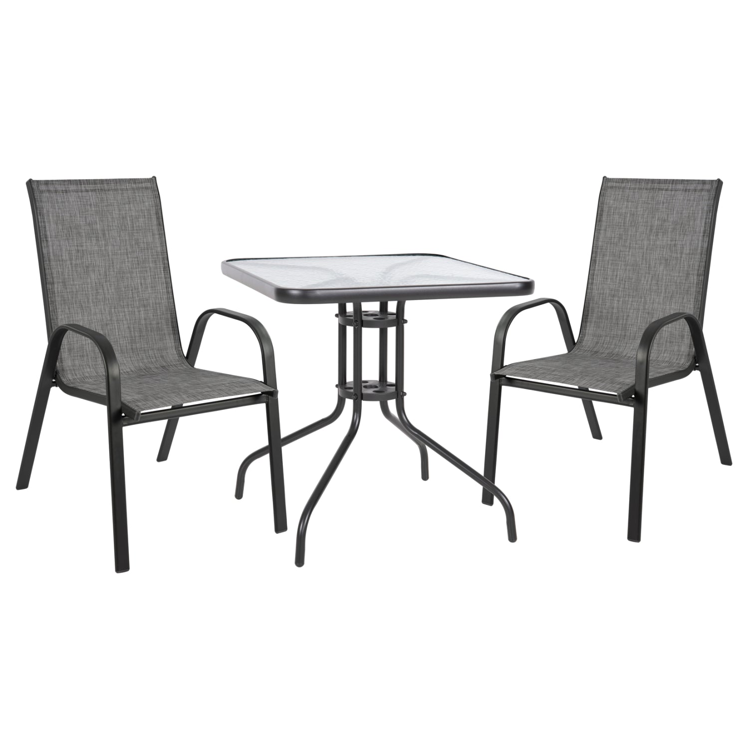 ΣΕΤ ΤΡΑΠΕΖΑΡΙΑΣ ΜΕΤΑΛΛΙΚΗ 3ΤΜΧ ΜΕ 2 ΚΑΡΕΚΛΕΣ & 1 ΤΡΑΠΕΖΙ 70Χ70 HM5185.01 - Pakobazaar