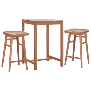 ΣΕΤ ΤΡΑΠΕΖΙ ΜΕ 2 ΣΚΑΜΠΟ ΜΠΑΡ BOLMAR HM10917 ΞΥΛΟ TEAK ΣΕ ΦΥΣΙΚΟ ΧΡΩΜΑ - Pakobazaar