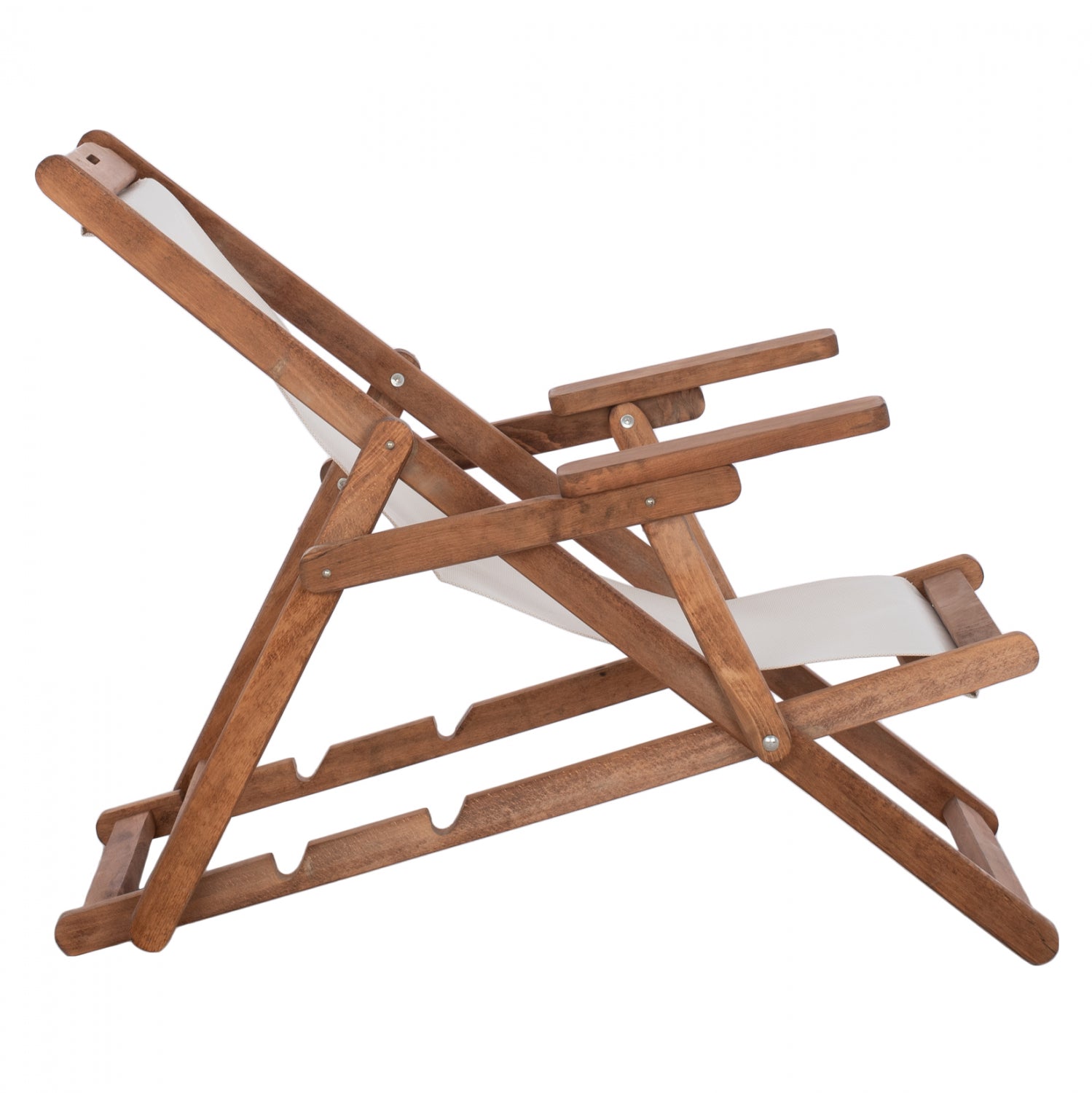 ΣΕΖΛΟΝΓΚ ΛΗΜΝΟΣ ΜΕ ΜΠΡΑΤΣΑ ΕΜΠ/ΣΜΟΣ ΚΑΡΥΔΙ ΜΕ PVC 2Χ1 ΕΚΡΟΥ HM11433.01 62,5x97x105εκ. - Pakobazaar