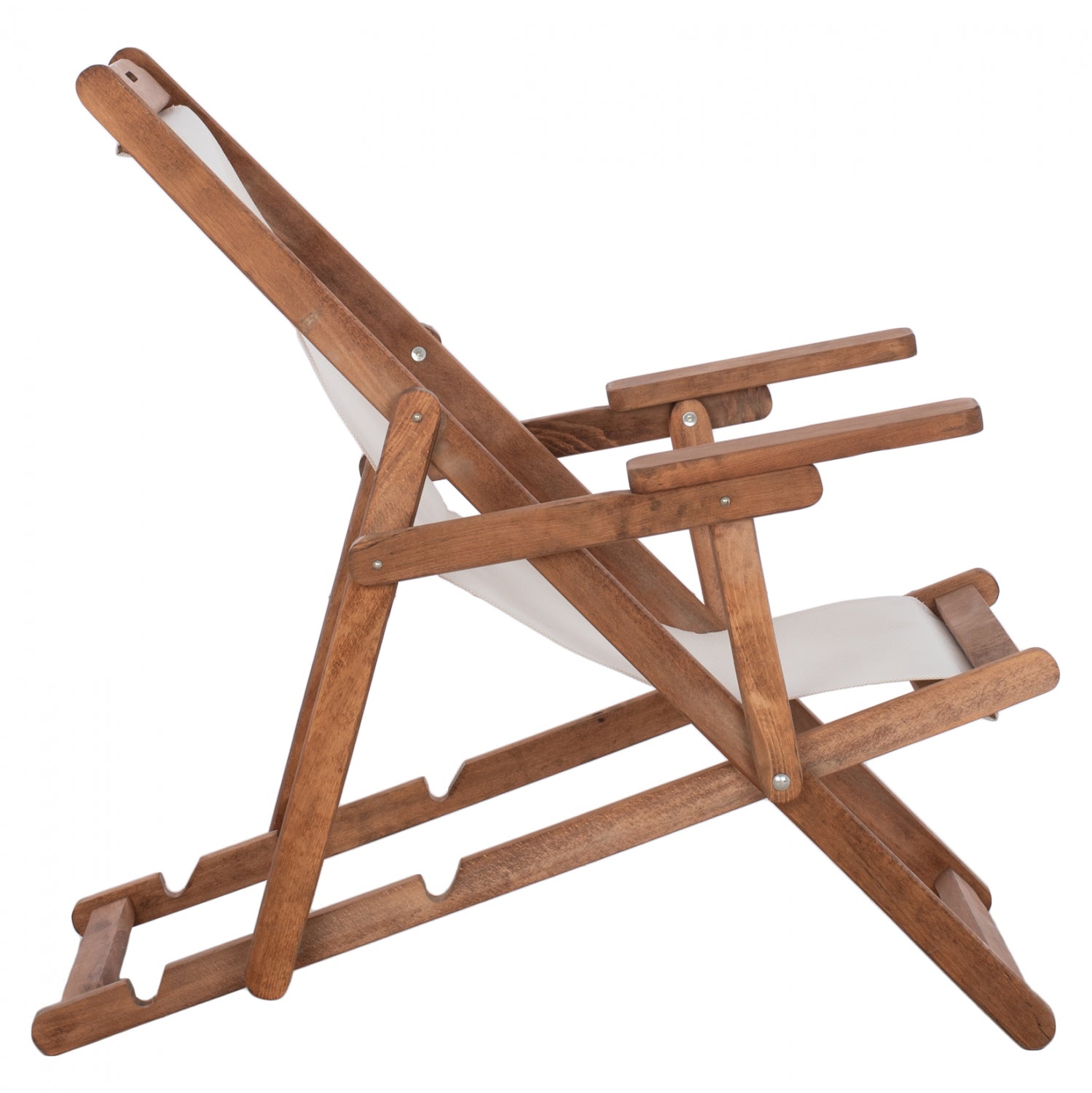 ΣΕΖΛΟΝΓΚ ΛΗΜΝΟΣ ΜΕ ΜΠΡΑΤΣΑ ΕΜΠ/ΣΜΟΣ ΚΑΡΥΔΙ ΜΕ PVC 2Χ1 ΕΚΡΟΥ HM11433.01 62,5x97x105εκ. - Pakobazaar