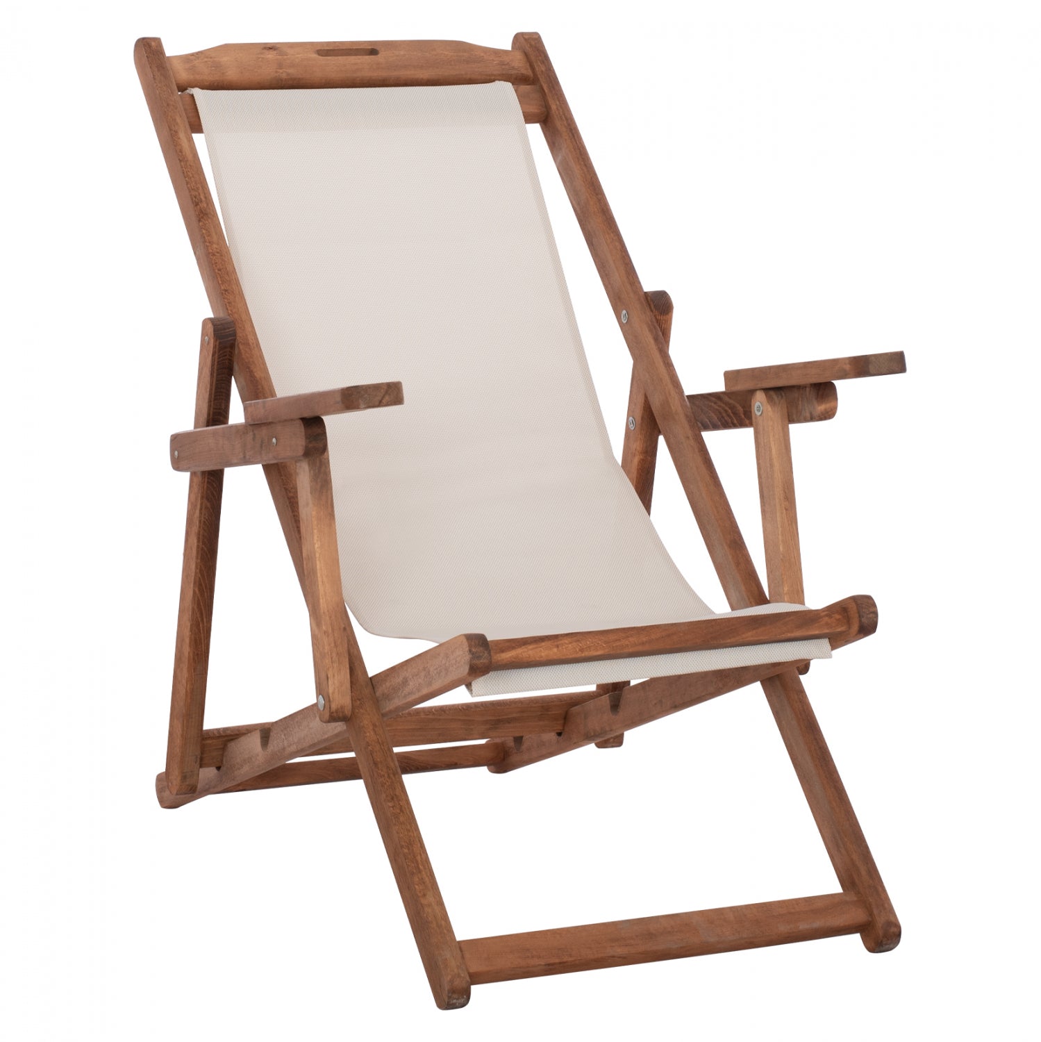 ΣΕΖΛΟΝΓΚ ΛΗΜΝΟΣ ΜΕ ΜΠΡΑΤΣΑ ΕΜΠ/ΣΜΟΣ ΚΑΡΥΔΙ ΜΕ PVC 2Χ1 ΕΚΡΟΥ HM11433.01 62,5x97x105εκ. - Pakobazaar