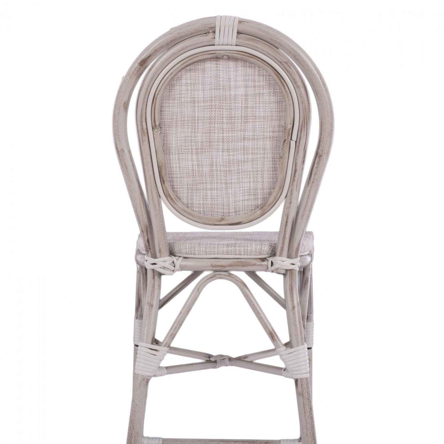 ΣΚΑΜΠΩ ΑΛΟΥΜΙΝΙΟΥ BAMBOO LOOK ΠΑΤΙΝΑ ΛΕΥΚΟ ΜΕ TEXTLINE HM5110 41x52x116 εκ. - Pakobazaar