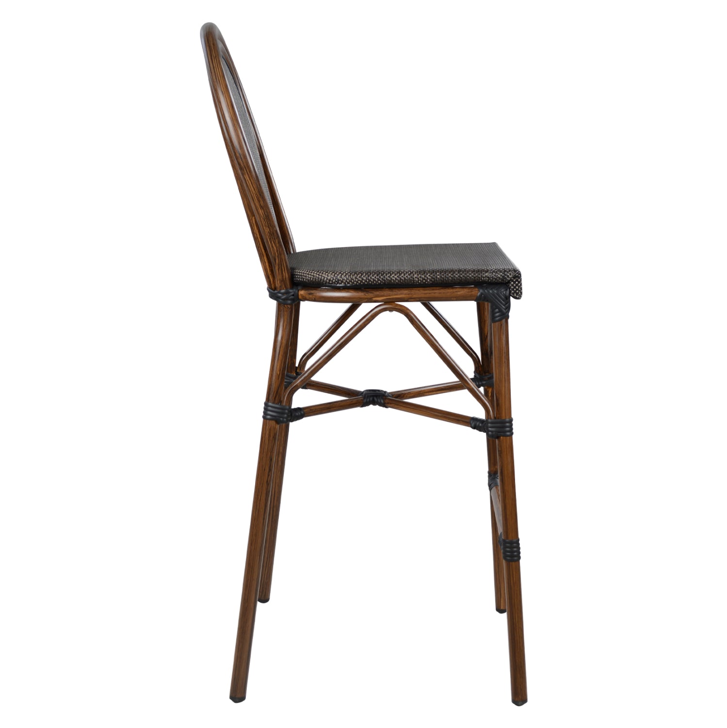 ΣΚΑΜΠΟ ΑΛΟΥΜΙΝΙΟΥ AZARIA HM5059 BAMBOO LOOK ΚΑΦΕ ΜΕ TEXTLINE 44x52x115Υεκ - Pakobazaar