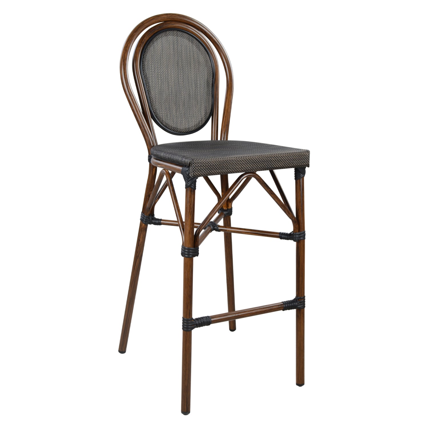 ΣΚΑΜΠΟ ΑΛΟΥΜΙΝΙΟΥ AZARIA HM5059 BAMBOO LOOK ΚΑΦΕ ΜΕ TEXTLINE 44x52x115Υεκ - Pakobazaar