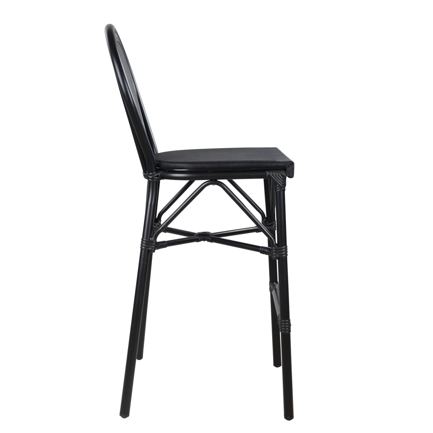 ΣΚΑΜΠΟ ΑΛΟΥΜΙΝΙΟΥ AZARIA HM5060 BAMBOO LOOK ΜΑΥΡΟ ΜΕ TEXTLINE 44x52x115Υεκ. - Pakobazaar