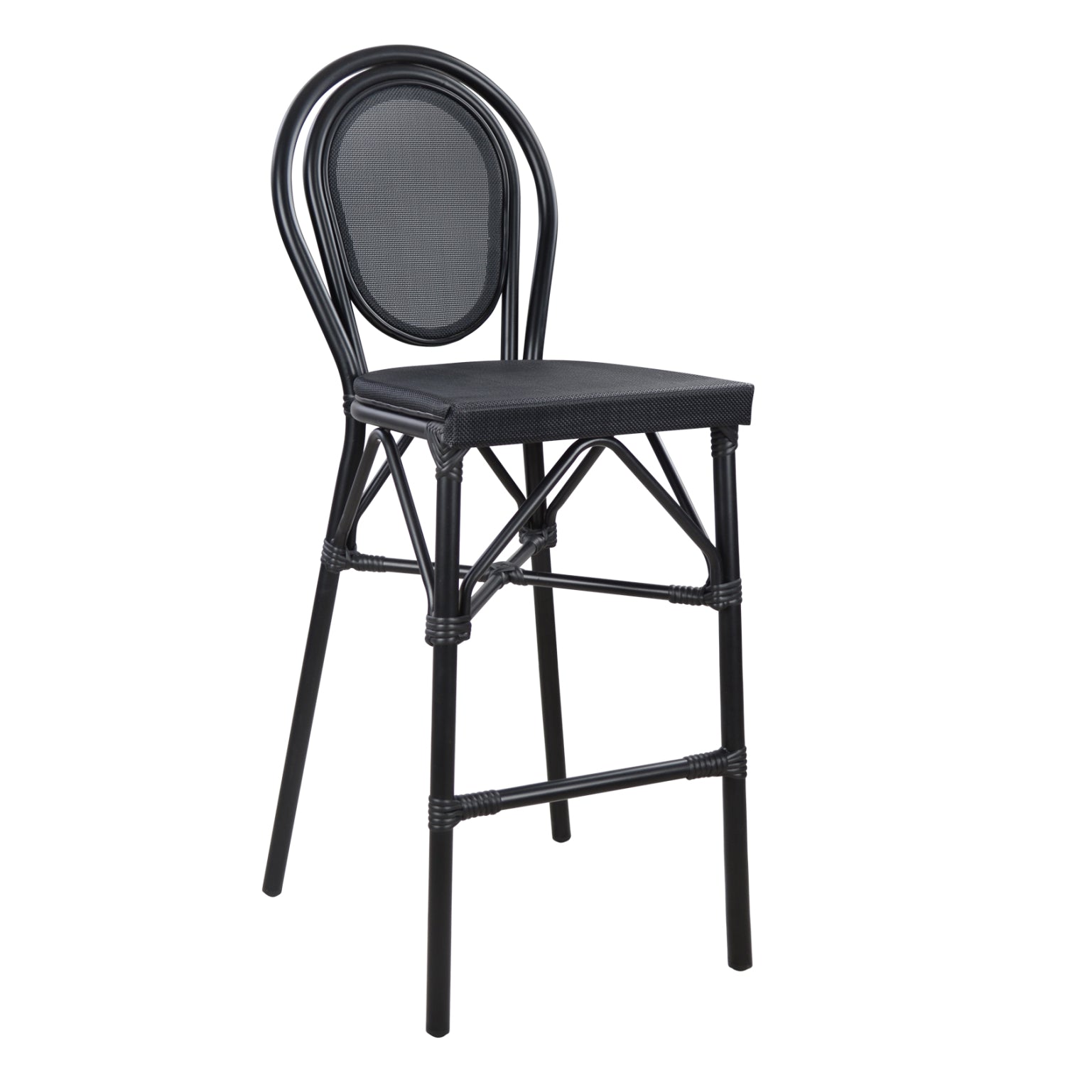 ΣΚΑΜΠΟ ΑΛΟΥΜΙΝΙΟΥ AZARIA HM5060 BAMBOO LOOK ΜΑΥΡΟ ΜΕ TEXTLINE 44x52x115Υεκ. - Pakobazaar