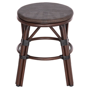 ΣΚΑΜΠΟ ΑΛΟΥΜΙΝΙΟΥ CHINO HM6285.01 BAMBOO LOOK ΚΑΦΕ-TEXTILENE ΚΑΦΕ Φ36x46Υεκ. - Pakobazaar