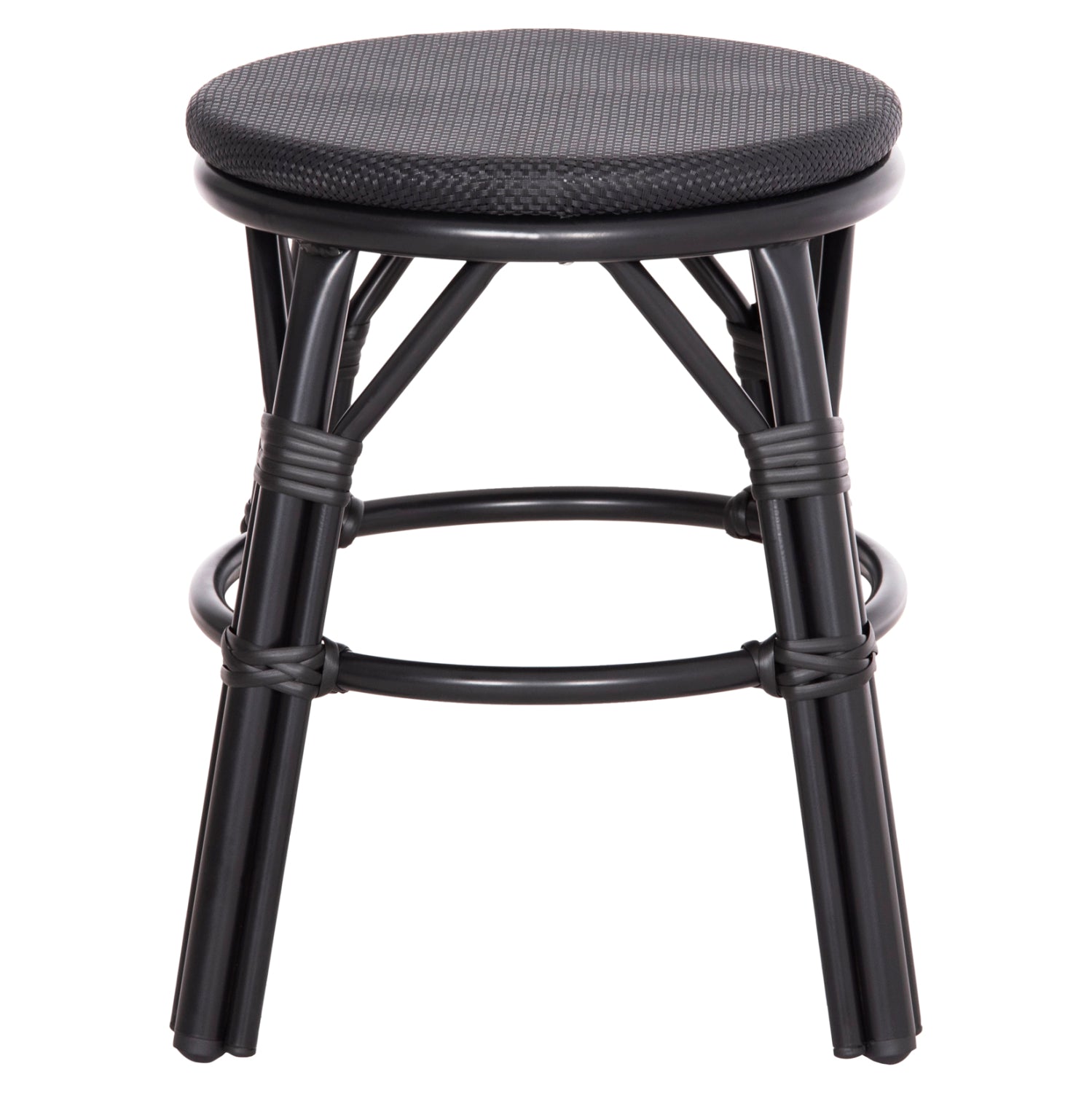 ΣΚΑΜΠΟ ΑΛΟΥΜΙΝΙΟΥ CHINO HM6285.02 BAMBOO LOOK & TEXTILENE ΣΕ ΜΑΥΡΟ Φ36x46Υεκ. - Pakobazaar