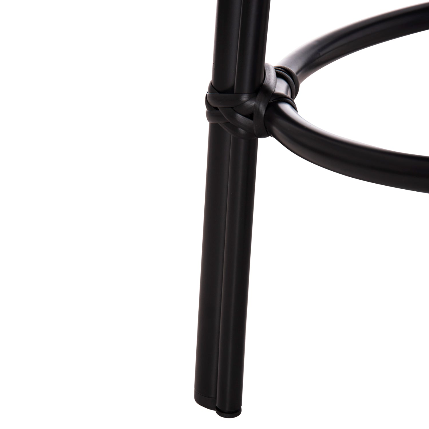 ΣΚΑΜΠΟ ΑΛΟΥΜΙΝΙΟΥ CHINO HM6285.02 BAMBOO LOOK & TEXTILENE ΣΕ ΜΑΥΡΟ Φ36x46Υεκ. - Pakobazaar