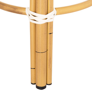 ΣΚΑΜΠΟ ΑΛΟΥΜΙΝΙΟΥ CHINO HM6285.03 BAMBOO LOOK-TEXTILENE ΛΕΥΚΟ-ΜΑΥΡΟ Φ36x46Υεκ. - Pakobazaar