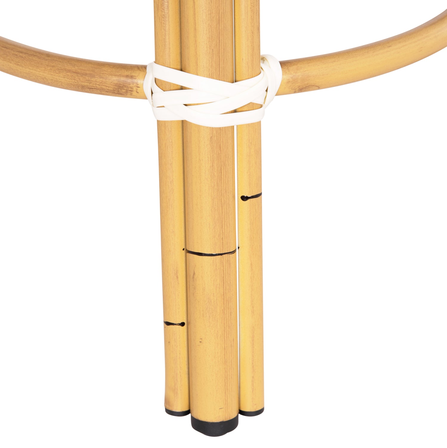 ΣΚΑΜΠΟ ΑΛΟΥΜΙΝΙΟΥ CHINO HM6285.05 BAMBOO LOOK-TEXTILENE ΛΕΥΚΟ-ΜΠΛΕ Φ36x46Υεκ. - Pakobazaar