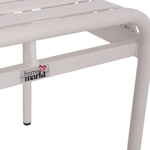 ΣΚΑΜΠΟ ΑΛΟΥΜΙΝΙΟΥ RACHEL HM6340.02 ΛΕΥΚΟ 45x45x46Υεκ. - Pakobazaar