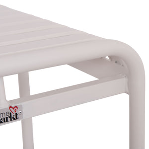 ΣΚΑΜΠΟ ΑΛΟΥΜΙΝΙΟΥ RACHEL HM6340.02 ΛΕΥΚΟ 45x45x46Υεκ. - Pakobazaar