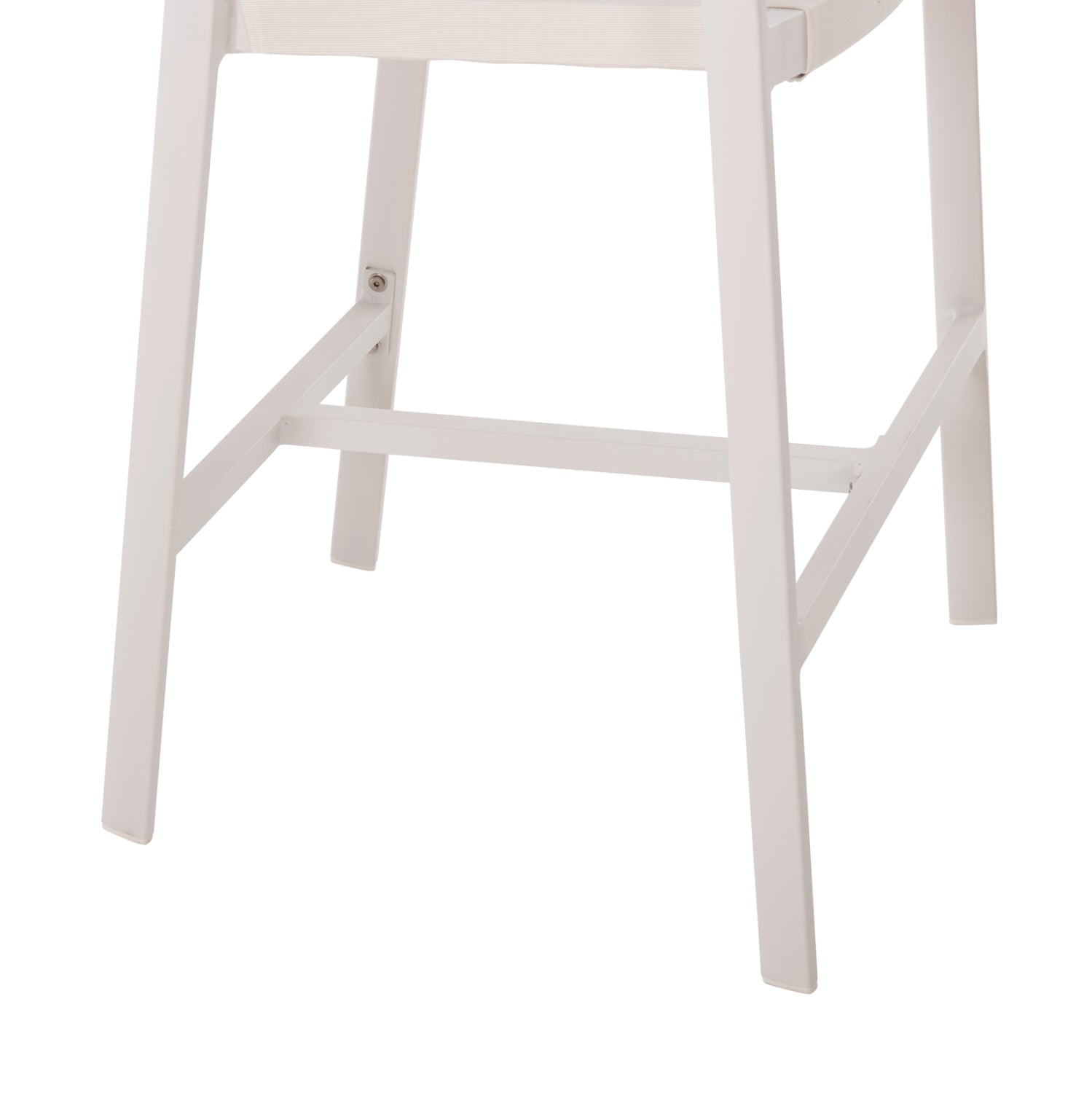 ΣΚΑΜΠΟ ΑΛΟΥΜΙΝΙΟΥ ΛΕΥΚΟ HM5892.32 ΜΕΣ. ΥΨΟΥΣ-ΜE RATTAN & TΕΧΤLINE 57x57x99,5Yεκ. - Pakobazaar