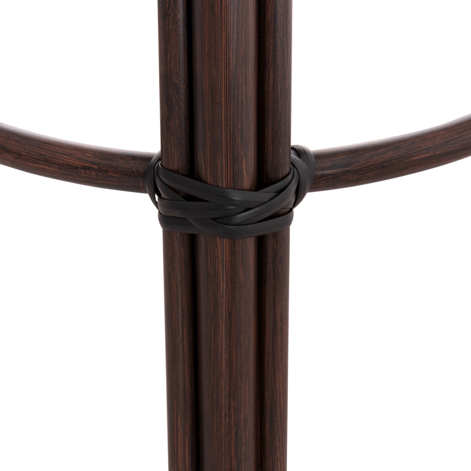 ΣΚΑΜΠΟ ΑΛΟΥΜΙΝΙΟΥ ΜΕΣ.ΥΨΟΥΣ CHINO HM6286.01 BAMBOO LOOK & TEXTILENE ΚΑΦΕ 43x43x65Υεκ - Pakobazaar