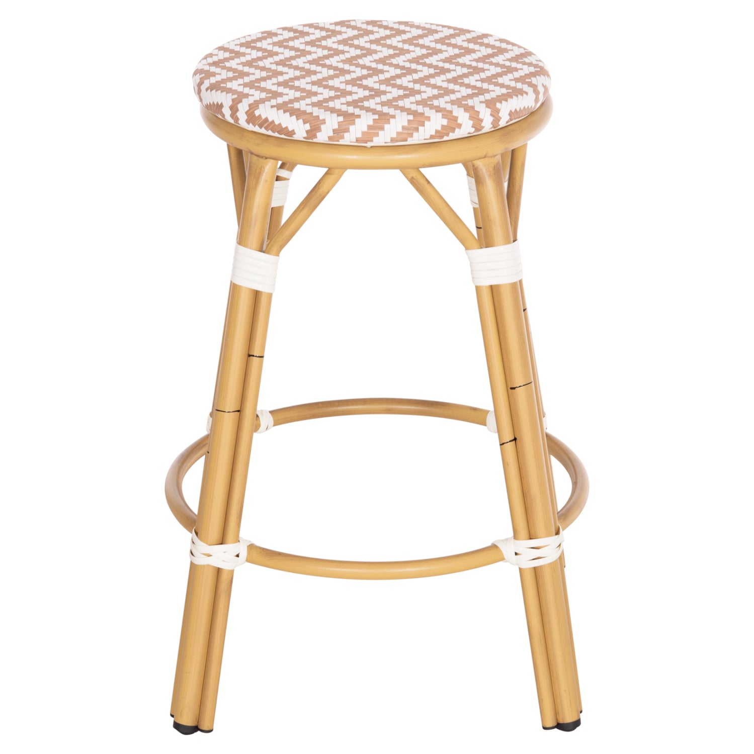 ΣΚΑΜΠΟ ΑΛΟΥΜΙΝΙΟΥ ΜΕΣ.ΥΨΟΥΣ CHINO HM6286.04 BAMBOO LOOK ΦΥΣΙΚΟ & TEXTILENE 43x43x65Υεκ - Pakobazaar