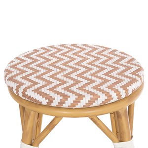 ΣΚΑΜΠΟ ΑΛΟΥΜΙΝΙΟΥ ΜΕΣ.ΥΨΟΥΣ CHINO HM6286.04 BAMBOO LOOK ΦΥΣΙΚΟ & TEXTILENE 43x43x65Υεκ - Pakobazaar