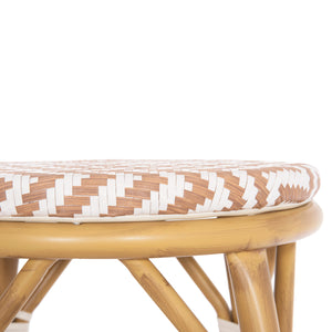 ΣΚΑΜΠΟ ΑΛΟΥΜΙΝΙΟΥ ΜΕΣ.ΥΨΟΥΣ CHINO HM6286.04 BAMBOO LOOK ΦΥΣΙΚΟ & TEXTILENE 43x43x65Υεκ - Pakobazaar