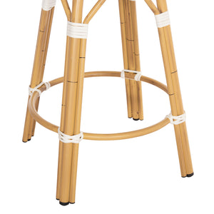 ΣΚΑΜΠΟ ΑΛΟΥΜΙΝΙΟΥ ΜΕΣ.ΥΨΟΥΣ CHINO HM6286.05 BAMBOO LOOK & TEXTILENE ΜΠΛΕ 43x43x65Υεκ - Pakobazaar