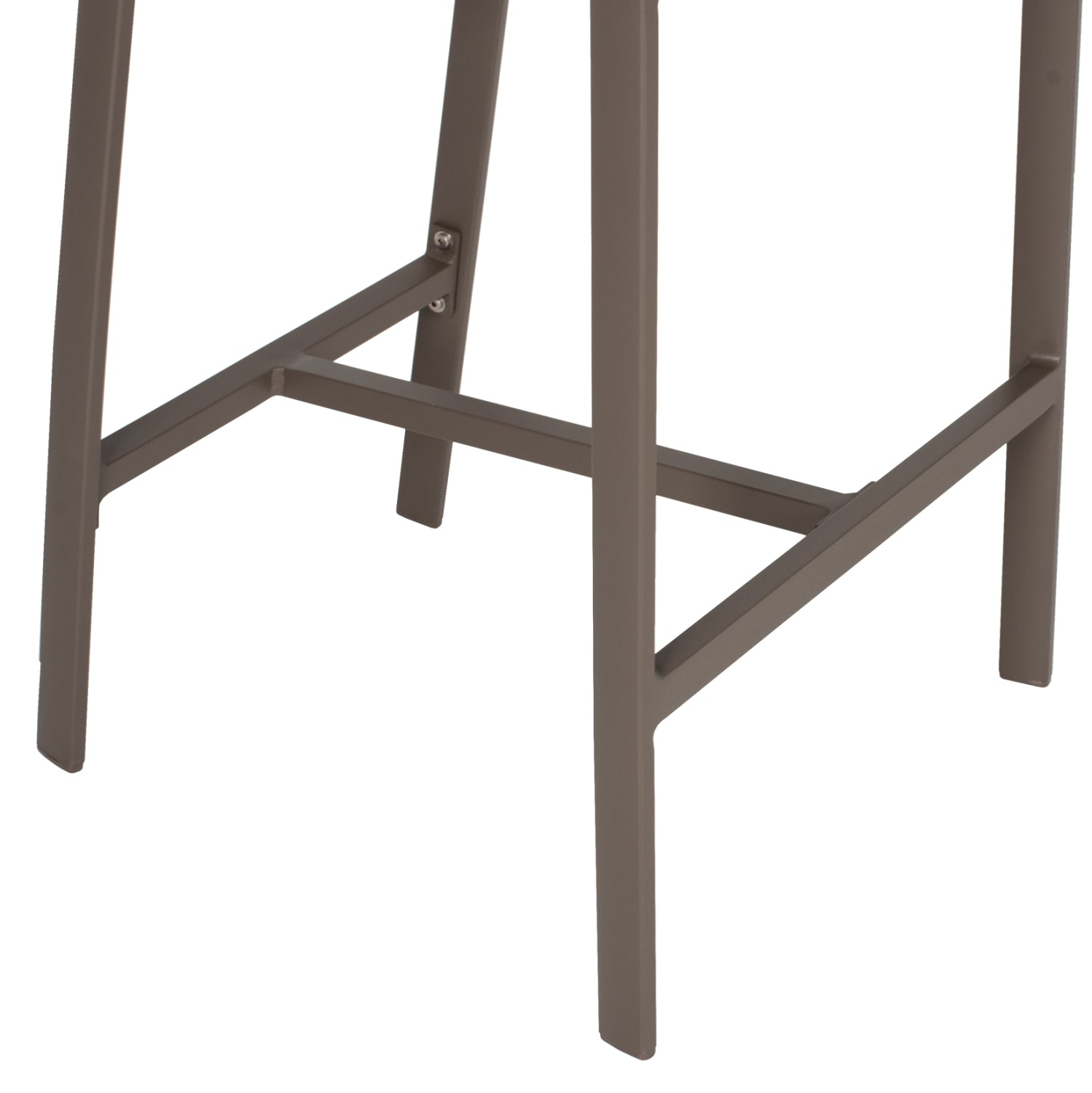 ΣΚΑΜΠΟ ΑΛΟΥΜΙΝΙΟΥ ΣΑΜΠΑΝΙ ΜΕ ΜΠΡΑΤΣΑ RATTAN & TEXTLINE 56x58x105Yεκ.HM5892.23 - Pakobazaar