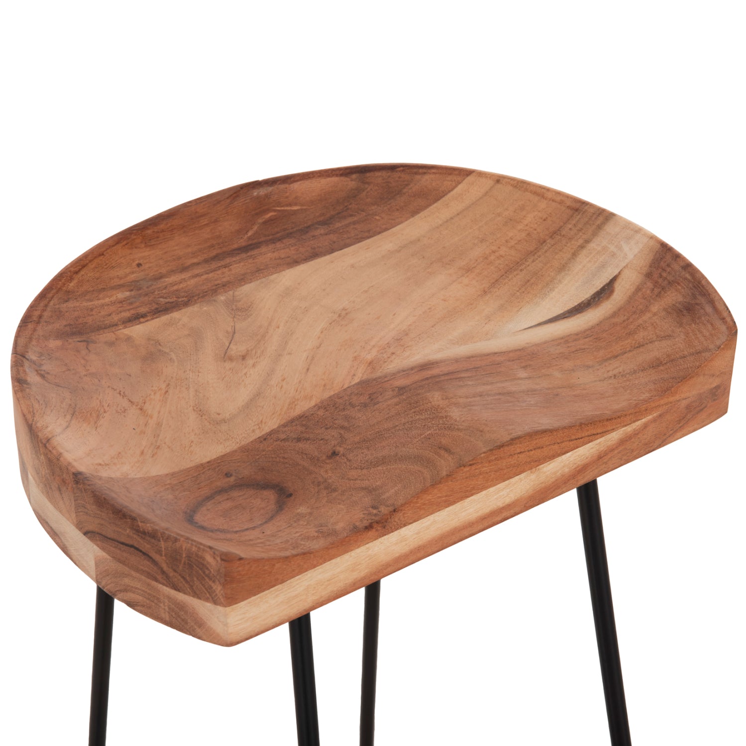ΣΚΑΜΠΟ BAR ELEANOR HM8363.11 ΜΑΣΙΦ ΞΥΛΟ ΑΚΑΚΙΑΣ-ΜΕΤΑΛΛΟ 50x43x78Υεκ. - Pakobazaar