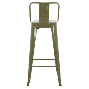 ΣΚΑΜΠΟ BAR ME ΠΛΑΤΗ ΜΕΤΑΛΛΙΚΟ MELITA-PRO HM8643.43 DARK OLIVE GREEN 42x42x100Υεκ. - Pakobazaar
