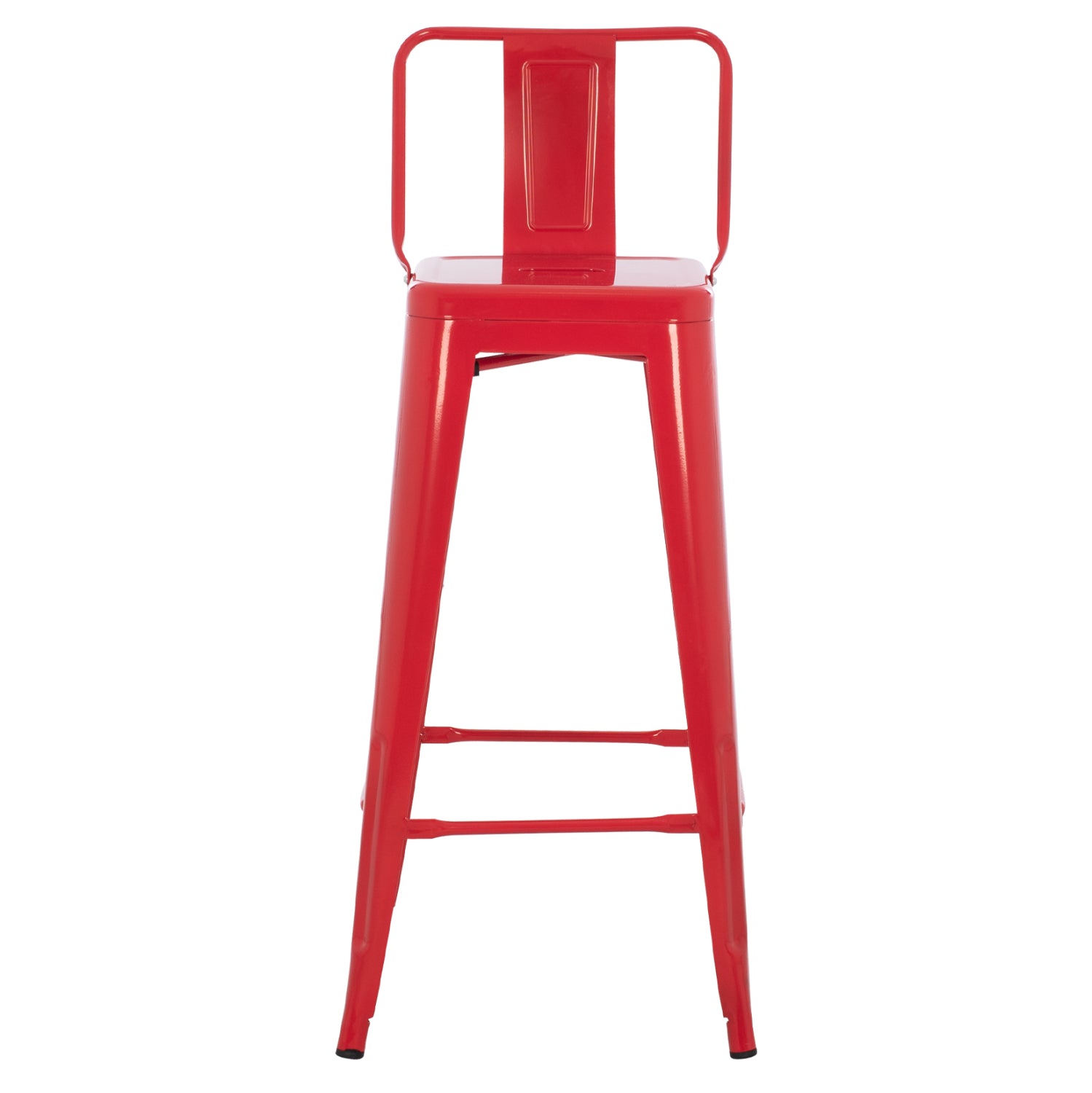ΣΚΑΜΠΟ BAR ME ΠΛΑΤΗ ΜΕΤΑΛΛΙΚΟ MELITA-PRO HM8643.44 ΚΟΚΚΙΝΟ 42x42x100Υεκ. - Pakobazaar