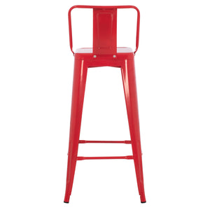 ΣΚΑΜΠΟ BAR ME ΠΛΑΤΗ ΜΕΤΑΛΛΙΚΟ MELITA-PRO HM8643.44 ΚΟΚΚΙΝΟ 42x42x100Υεκ. - Pakobazaar