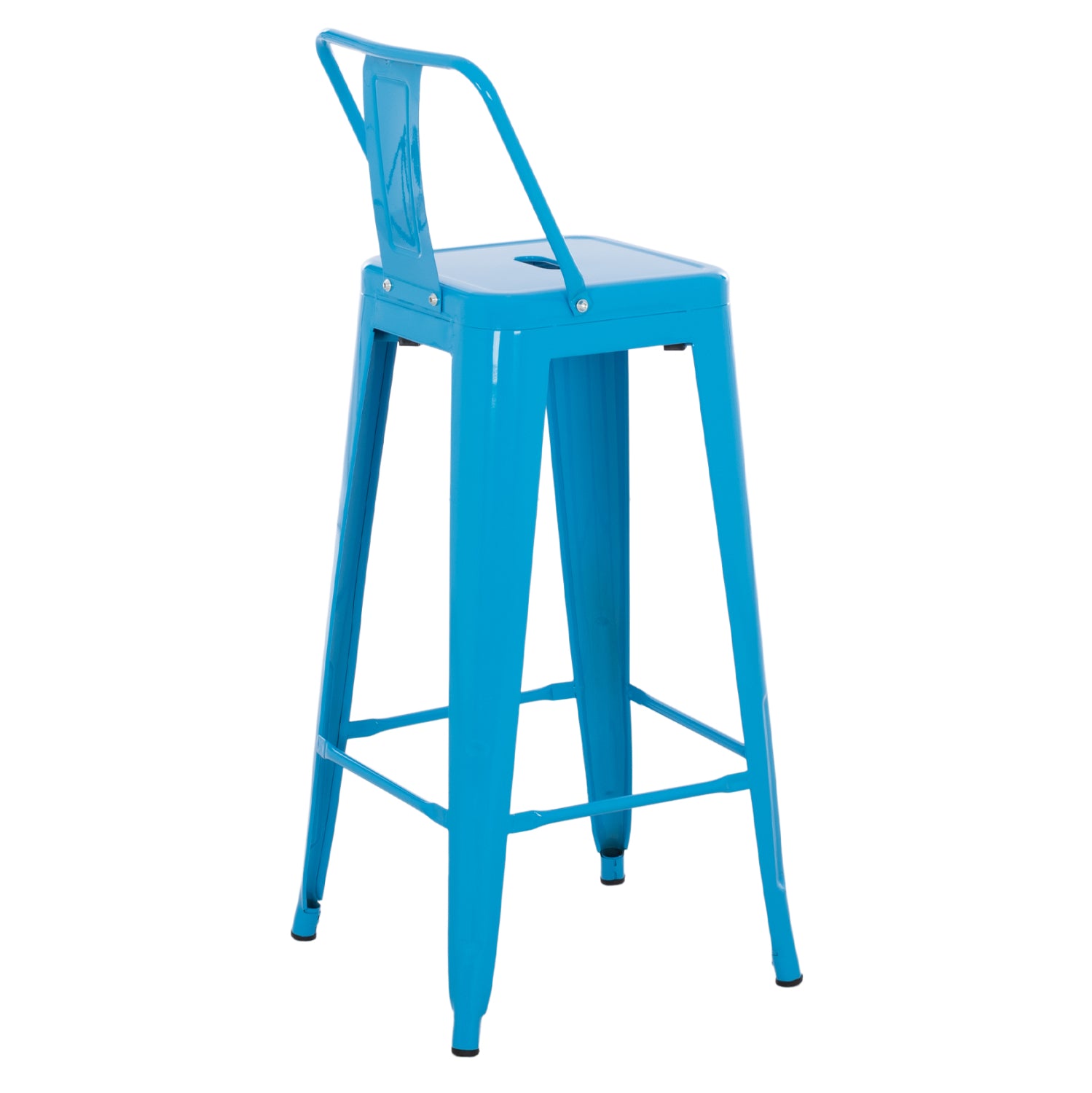 ΣΚΑΜΠΟ BAR-PRO ME ΠΛΑΤΗ ΜΕΤΑΛΛΙΚΟ MELITA HM8643.48 ΜΠΛΕ 42x42x100Υεκ. - Pakobazaar