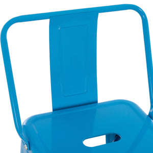ΣΚΑΜΠΟ BAR-PRO ME ΠΛΑΤΗ ΜΕΤΑΛΛΙΚΟ MELITA HM8643.48 ΜΠΛΕ 42x42x100Υεκ. - Pakobazaar