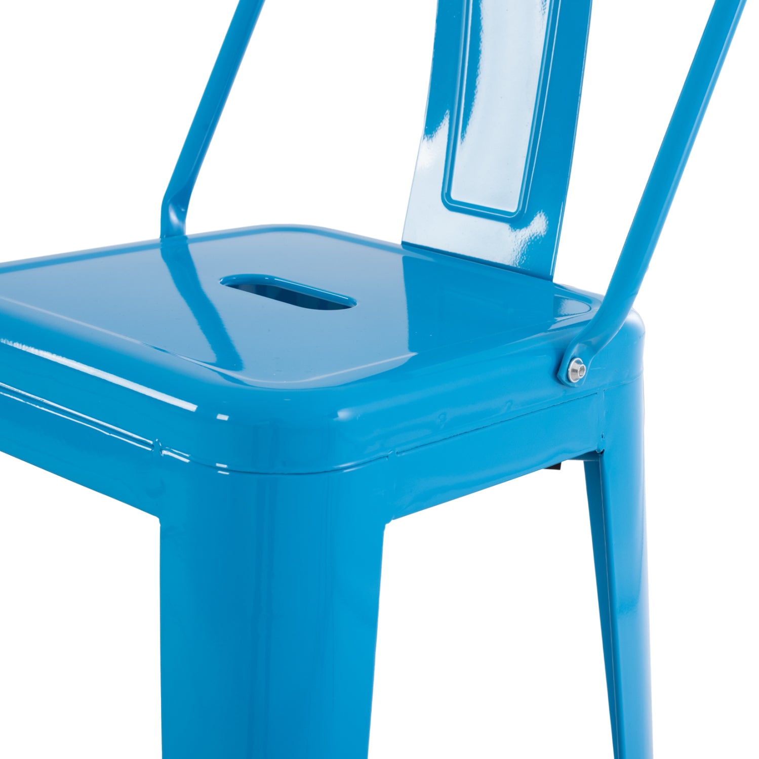 ΣΚΑΜΠΟ BAR-PRO ME ΠΛΑΤΗ ΜΕΤΑΛΛΙΚΟ MELITA HM8643.48 ΜΠΛΕ 42x42x100Υεκ. - Pakobazaar