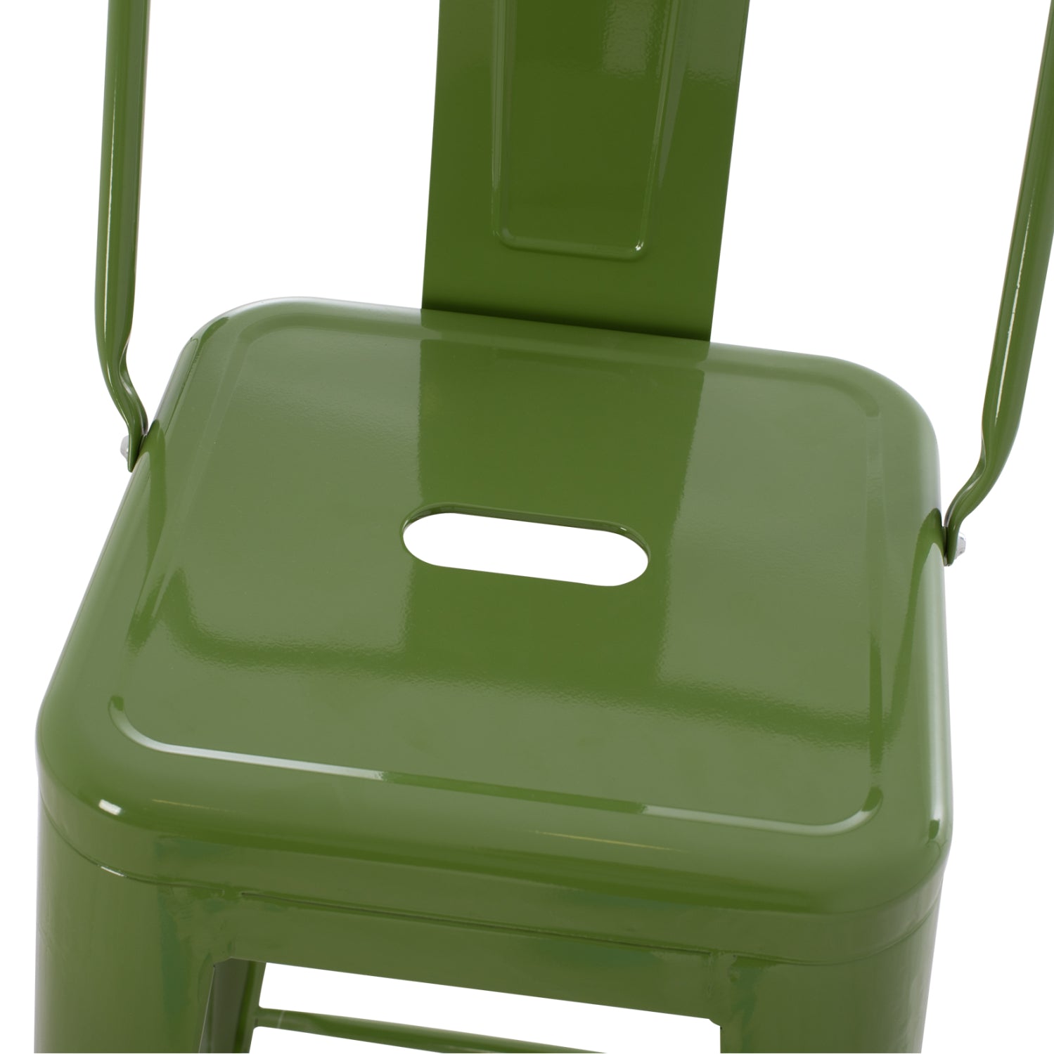 ΣΚΑΜΠΟ BAR ME ΠΛΑΤΗ ΜΕΤΑΛΛΙΚΟ MELITA-PRO HM8643.53 LIGHT OLIVE GREEN 42x42x100Υεκ. - Pakobazaar