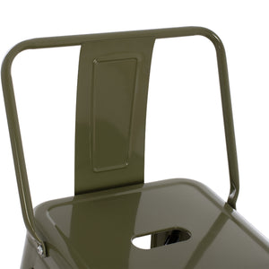 ΣΚΑΜΠΟ BAR ΜΕΤΑΛΛΙΚΟ MELITA ME ΠΛΑΤΗ ΣΕ DARK OLIVE GREEN HM8643.03 43Χ43Χ100εκ. - Pakobazaar