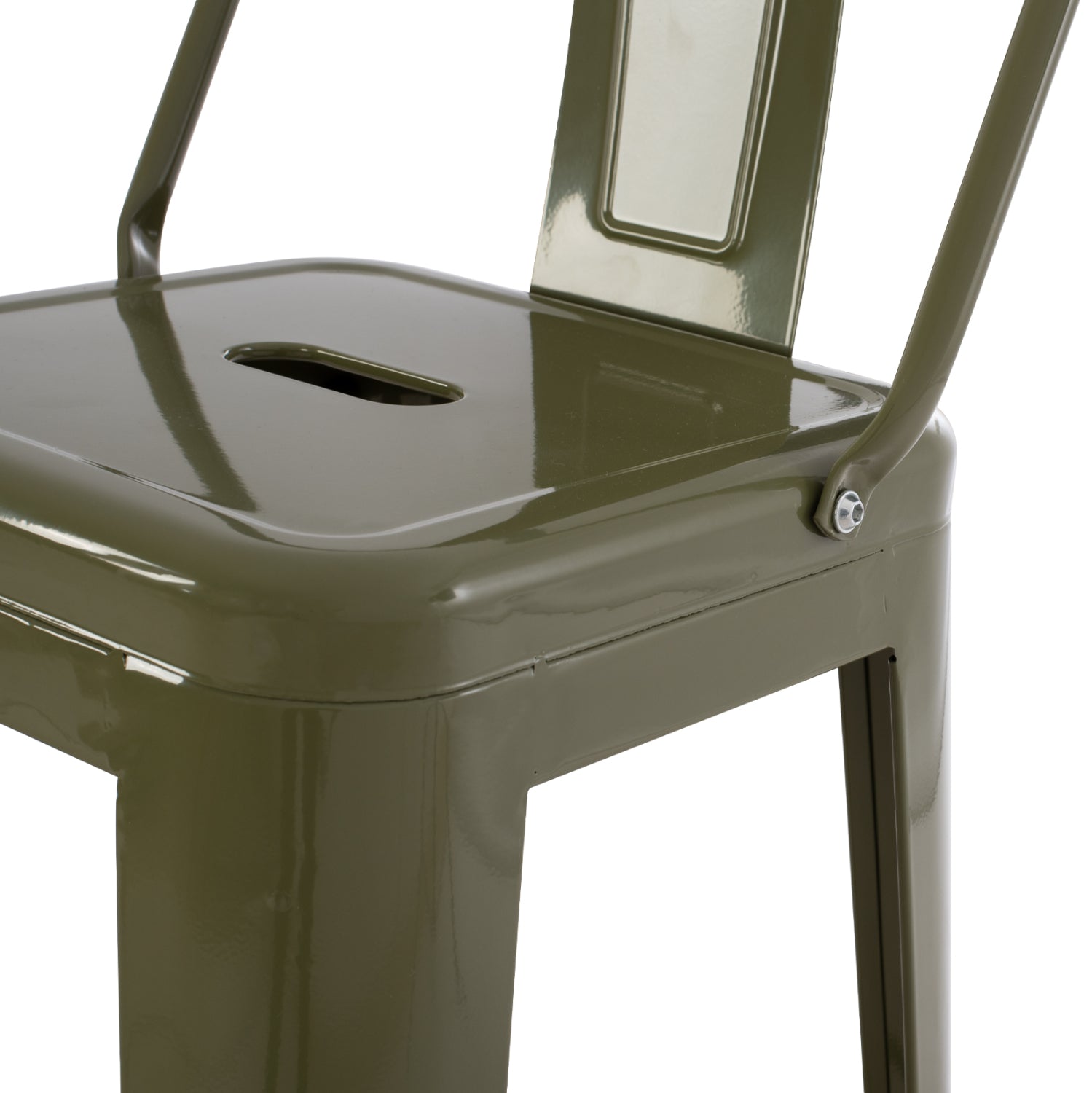 ΣΚΑΜΠΟ BAR ΜΕΤΑΛΛΙΚΟ MELITA ME ΠΛΑΤΗ ΣΕ DARK OLIVE GREEN HM8643.03 43Χ43Χ100εκ. - Pakobazaar
