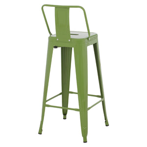 ΣΚΑΜΠΟ BAR ΜΕΤΑΛΛΙΚΟ MELITA ME ΠΛΑΤΗ ΣΕ LIGHT OLIVE GREEN HM8643.13 43Χ43Χ100Yεκ. - Pakobazaar