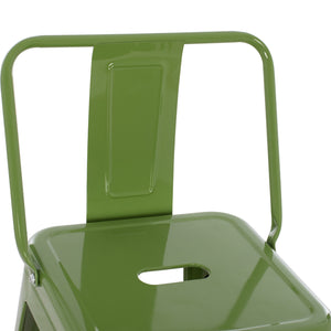 ΣΚΑΜΠΟ BAR ΜΕΤΑΛΛΙΚΟ MELITA ME ΠΛΑΤΗ ΣΕ LIGHT OLIVE GREEN HM8643.13 43Χ43Χ100Yεκ. - Pakobazaar