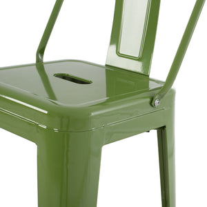 ΣΚΑΜΠΟ BAR ΜΕΤΑΛΛΙΚΟ MELITA ME ΠΛΑΤΗ ΣΕ LIGHT OLIVE GREEN HM8643.13 43Χ43Χ100Yεκ. - Pakobazaar