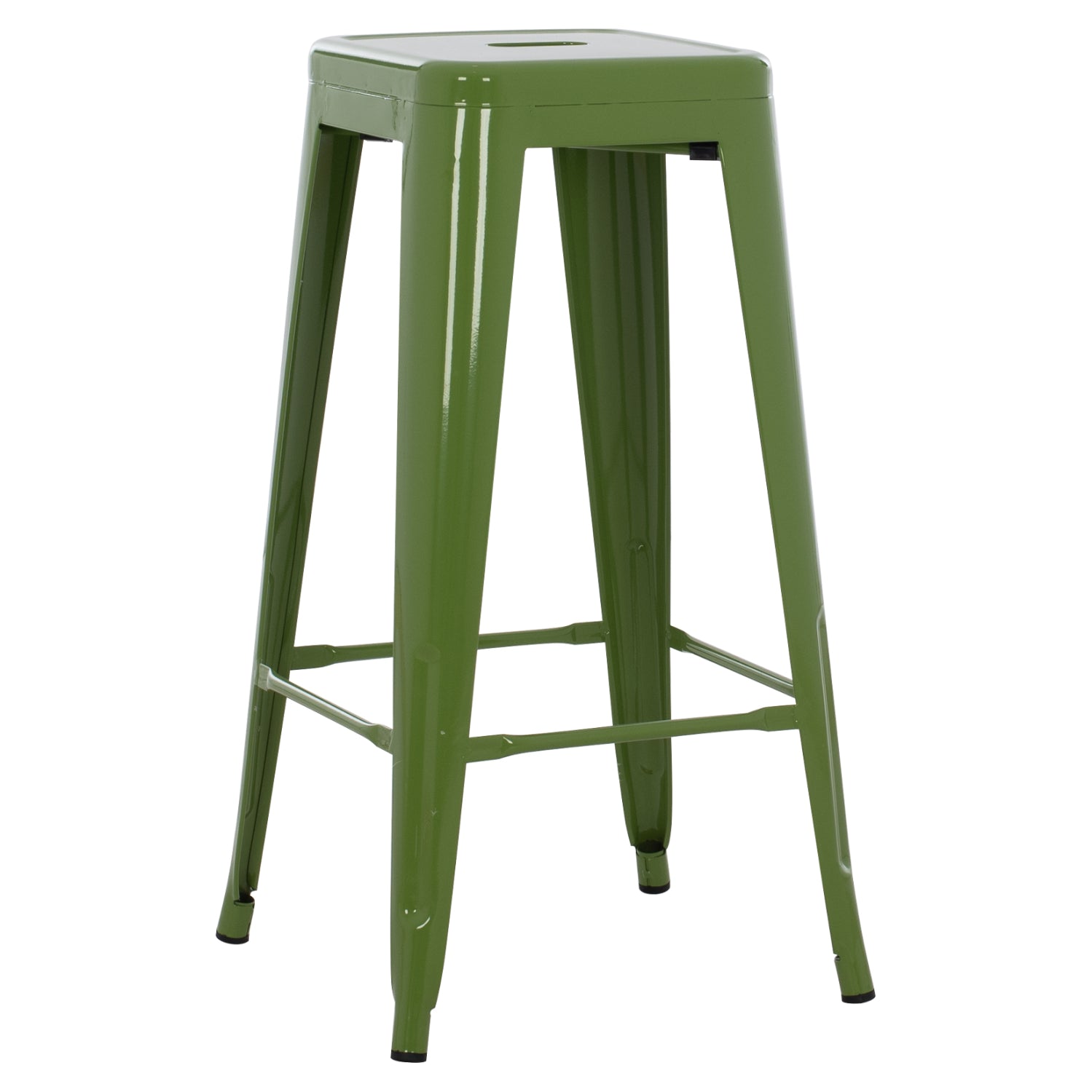 ΣΚΑΜΠΟ BAR ΜΕΤΑΛΛΙΚΟ MELITA ΣΕ LIGHT OLIVE GREEN HM8642.13 43x43x78 εκ. - Pakobazaar