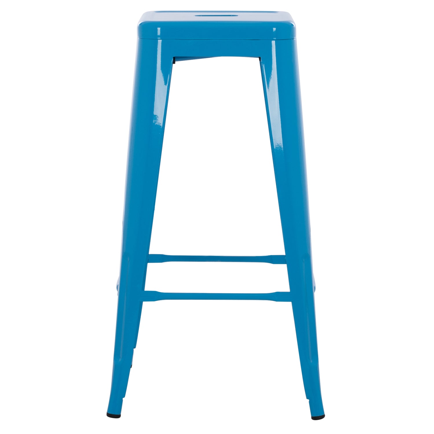 ΣΚΑΜΠΟ BAR ΜΕΤΑΛΛΙΚΟ MELITA ΣΕ ΜΠΛΕ HM8642.08 43x43x78 εκ. - Pakobazaar