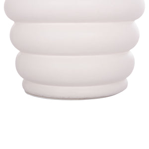 ΣΚΑΜΠΟ PUFFAT HM18172.02 FIBER CEMENT ΛΕΥΚΟ- ΞΥΛΟ TEAK TOP Φ45x46Υεκ. - Pakobazaar