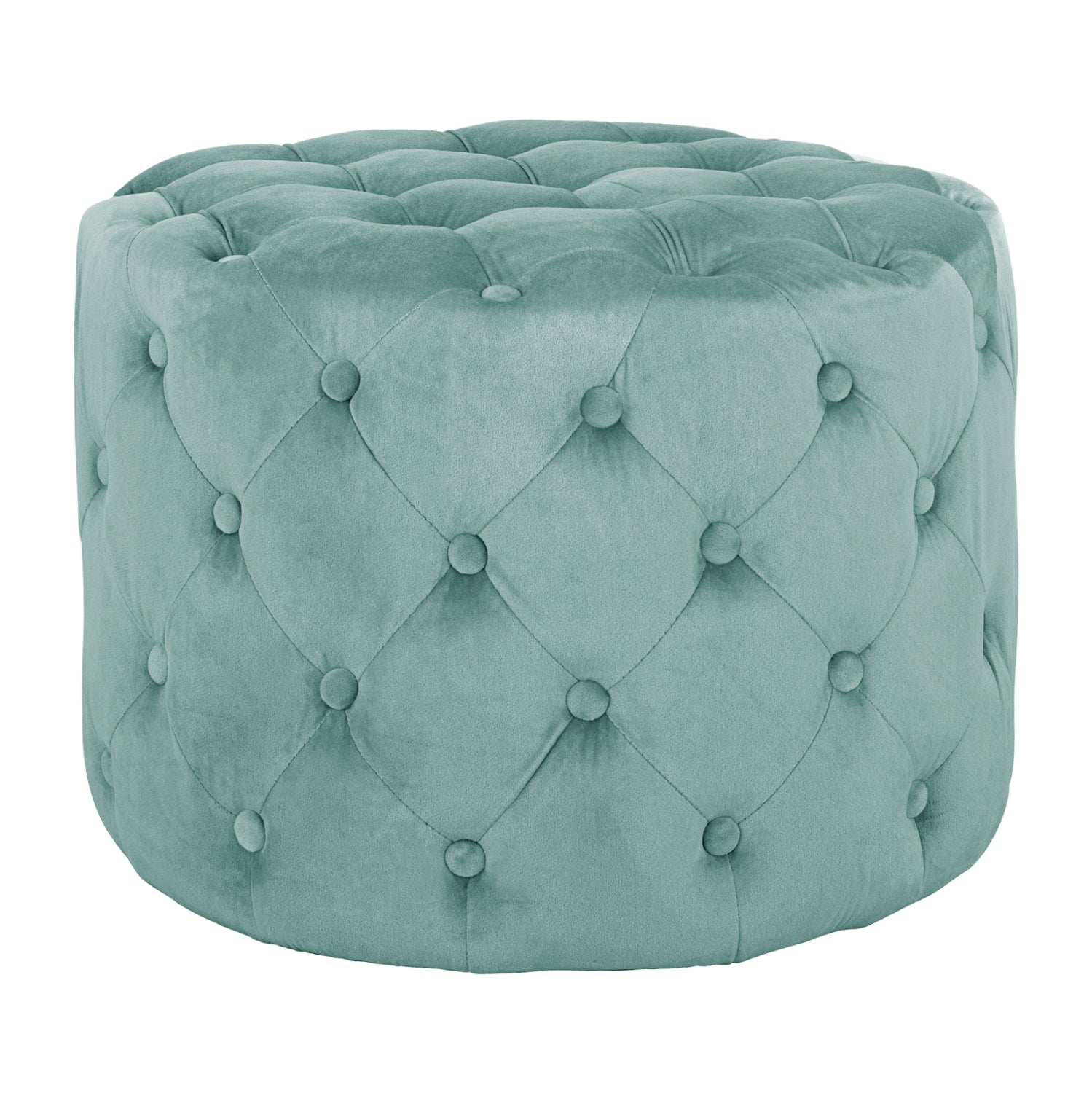 ΣΚΑΜΠΟ KASSIE ΦΥΣΤΙΚΙ ΒΕΛΟΥΔΟ ΤΥΠΟΥ CHESTERFIELD HM8406.07 Φ60X43Υ εκ. - Pakobazaar