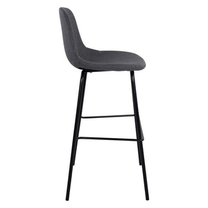 ΣΚΑΜΠΟ VINCENT HM9298.10 ΜΕΣΑΙΟΥ ΥΨΟΥΣ ΓΚΡΙ  ΜΕ ΜΕΤΑΛΛΙΚΑ ΠΟΔΙΑ 47x51x96 εκ. - Pakobazaar