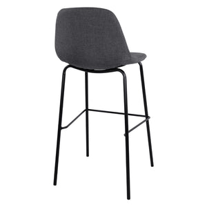 ΣΚΑΜΠΟ VINCENT HM9298.10 ΜΕΣΑΙΟΥ ΥΨΟΥΣ ΓΚΡΙ  ΜΕ ΜΕΤΑΛΛΙΚΑ ΠΟΔΙΑ 47x51x96 εκ. - Pakobazaar