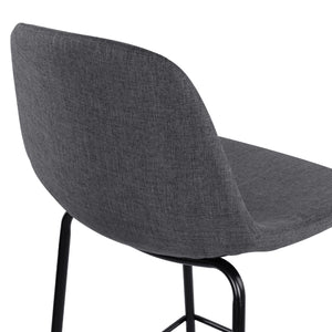 ΣΚΑΜΠΟ VINCENT HM9298.10 ΜΕΣΑΙΟΥ ΥΨΟΥΣ ΓΚΡΙ  ΜΕ ΜΕΤΑΛΛΙΚΑ ΠΟΔΙΑ 47x51x96 εκ. - Pakobazaar