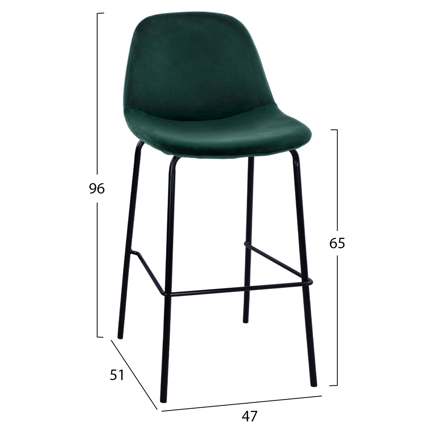 ΣΚΑΜΠΟ VINCENT HM9298.13 ΜΕΣΑΙΟΥ ΥΨΟΥΣ ΚΥΠΑΡΙΣΣΙ ΜΕ ΜΕΤΑΛΛΙΚΑ ΠΟΔΙΑ 47x51x96 εκ. - Pakobazaar