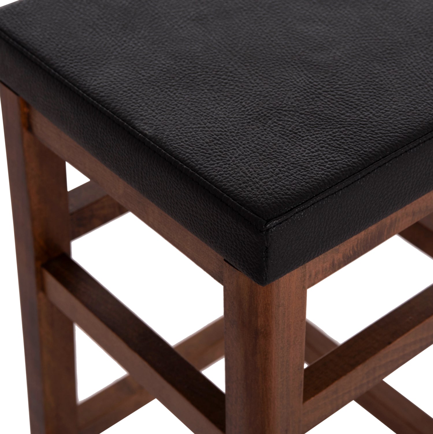 ΣΚΑΜΠO ΚΑΦΕΝΕΙΟΥ ΚΑΦΕ ΜΕ PU ΜΑΥΡΟ ΤΕΤΡΑΓΩΝΟ HM8069 30x34x82Υ εκ. - Pakobazaar